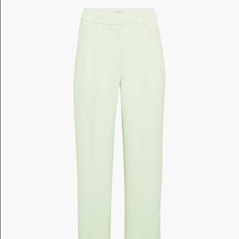 Aritzia Wilfred Rainwash Green Effortless Pant